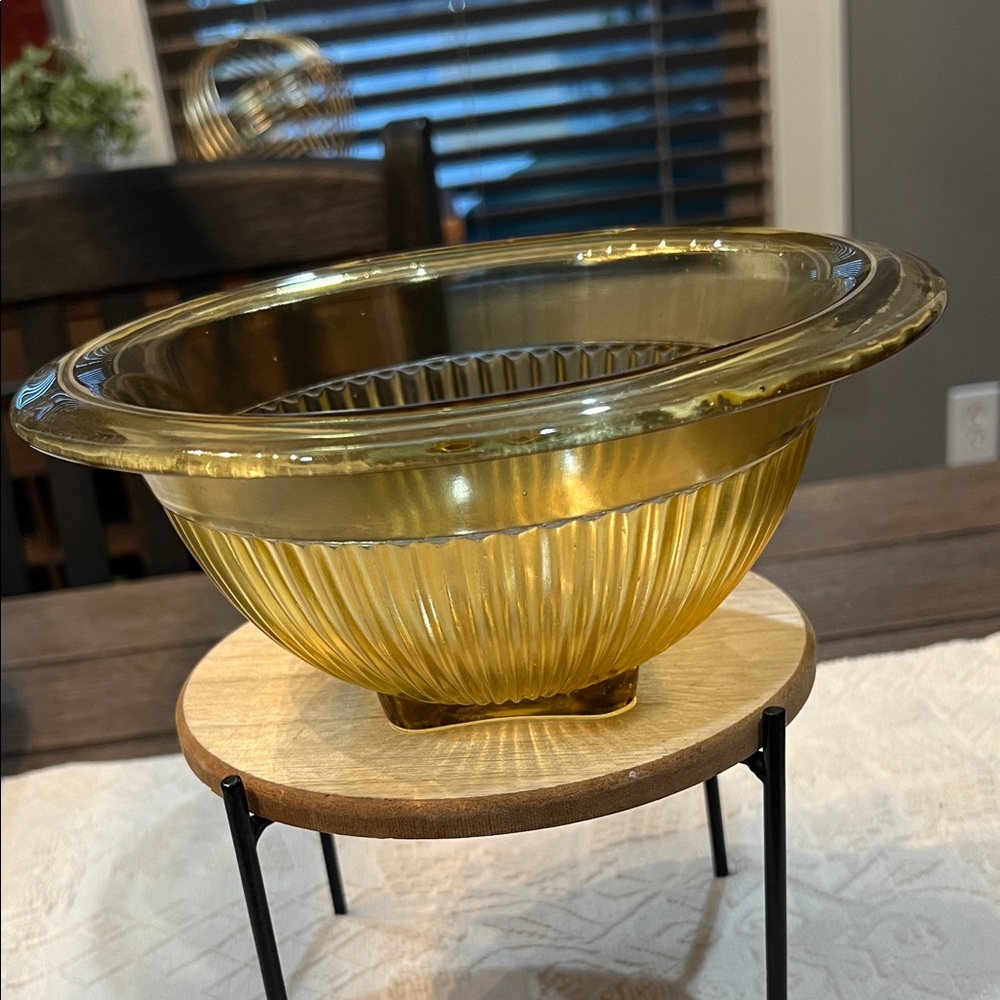 Golden Glass Mixing Bowl